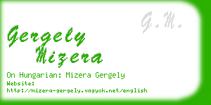 gergely mizera business card